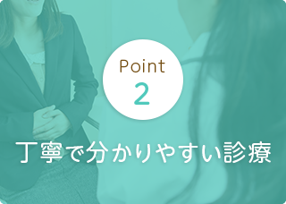 丁寧で分かりやすい診療